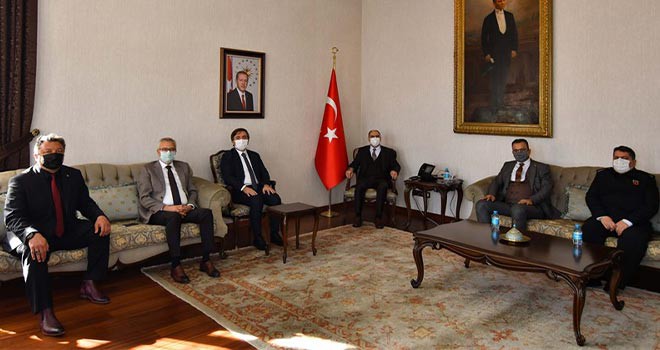 Konya Valisi Özkan, Aksaray Valisi ile heyetini misafir etti
