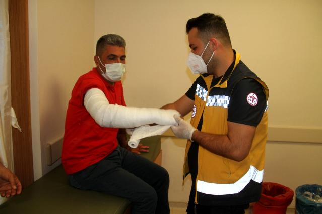 Konya’da saldırıya uğrayan ambulans şoförü yaralandı