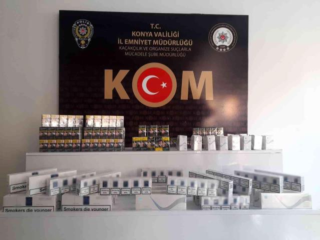 Konya’da kaçak sigara operasyonu