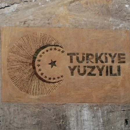 Binlerce fidanla “Türkiye Yüzyılı” logosu oluşturuldu