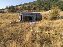Konya’da Otomobil Şarampole Devrildi, Sürücü Hayatını Kaybetti