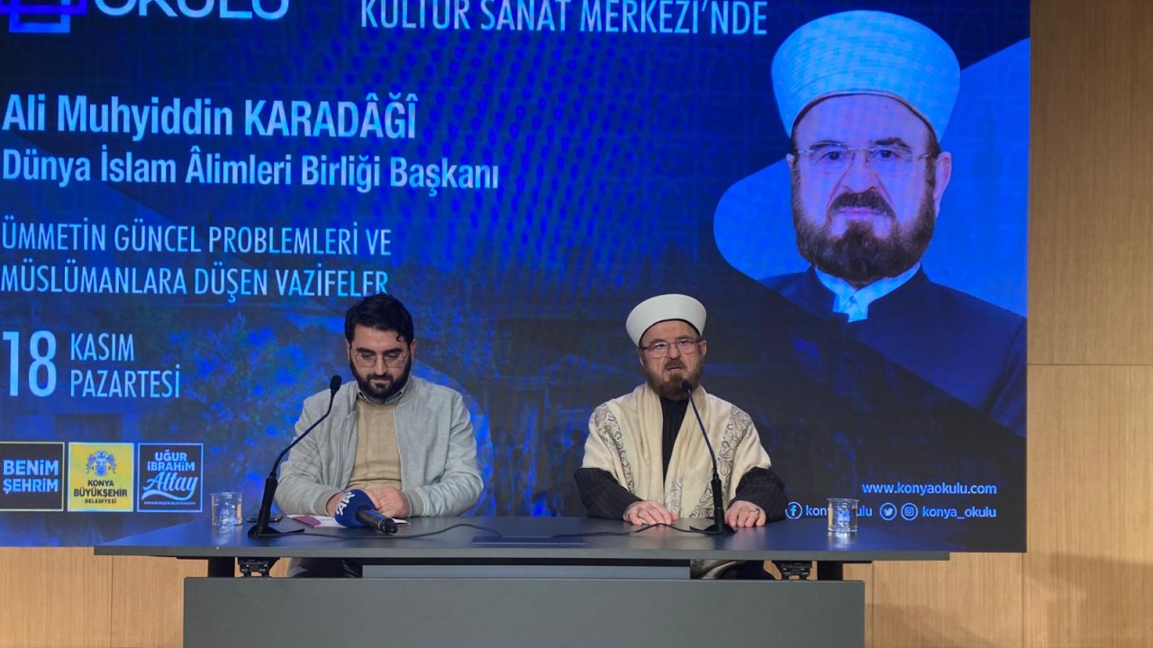 Dünya İslam Alimleri Birliği Başkanı Ali Muhyiddin Karadaği Konya’da