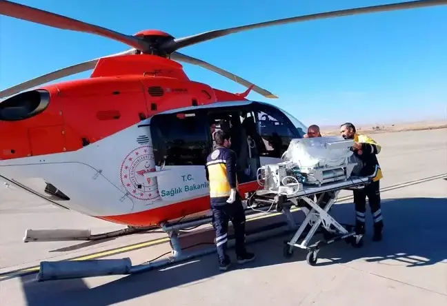 Kalp Rahatsızlığı Olan Bebek, Ambulans Helikopterle Konya’ya Sevk Edildi