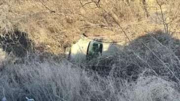 Konya’da Takla Atan Araçta Sürücü Yaralanmadı