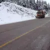 Antalya-Konya Yolunda Kar Yağışı ve Tuzlama Çalışmaları