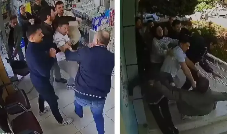 Eczaneyi boks ringine çeviren sıra kavgası