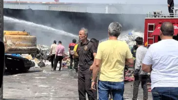 Konya’da Geri Dönüşüm Fabrikasında Yangın