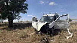 Konya’da Hafif Ticari Araç Kaza Yaptı
