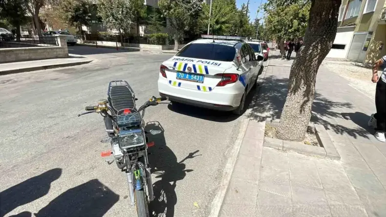 Karaman’da Motosiklet Kazası: 16 Yaşındaki Çocuk Yaralandı