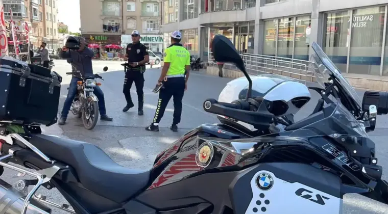 Karaman’da Motosiklet Denetimleri Sürüyor