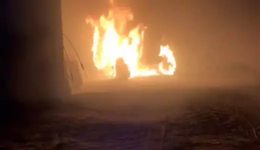 Karapınar’da Yangın: Traktör Kayıp