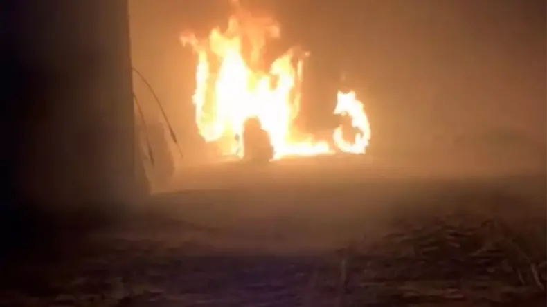 Karapınar’da Yangın: Traktör Kayıp