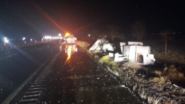 Konya yolunda TIR’a çarpan tanker takla attı