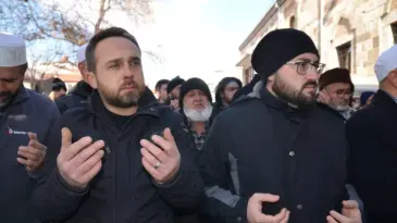 Konya’da Kassam Tugayları üyeleri için gıyabi cenaze namazı kılındı