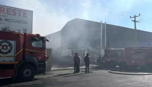 Konya’da Depoda Yangın