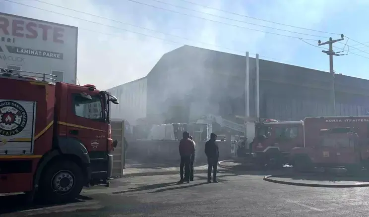 Konya’da Depoda Yangın
