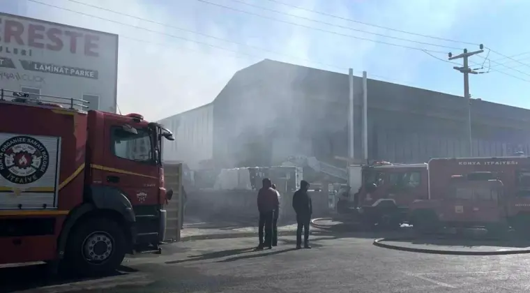 Konya’da Depoda Yangın