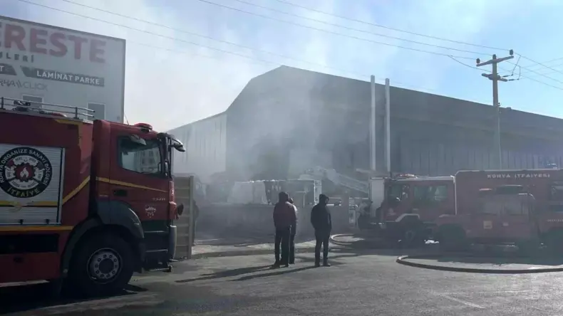 Konya’da Depoda Yangın