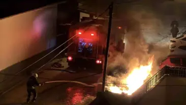 Kulu’da Park Halindeki Araçta Yangın